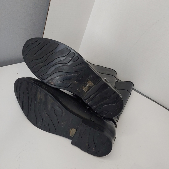 Michael Kors black rain boots 8, rubber tall - Picture 5 of 8